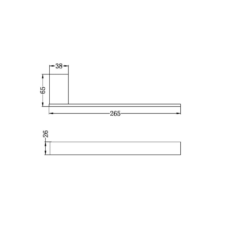 Nero Celia Hand Towel Rail Brushed Nickel