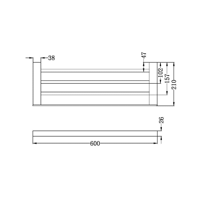 Nero Celia Towel Rack Chrome