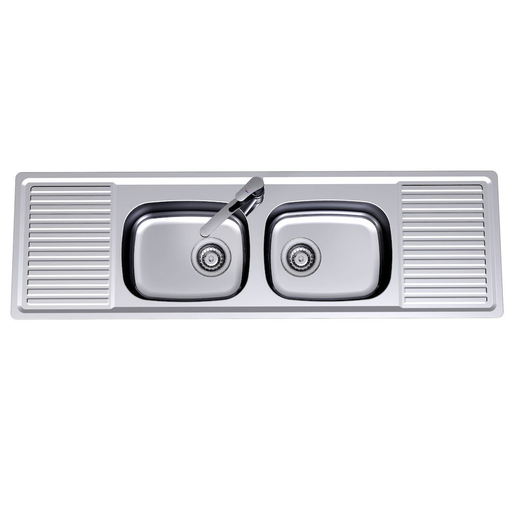 Clark Benchmark Double Centre Bowl - 1 Tap Hole