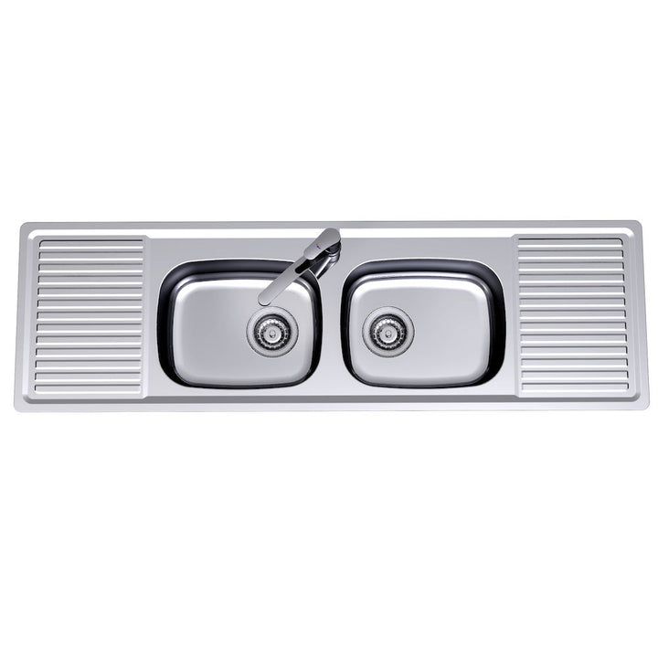 Clark Benchmark Double Centre Bowl - 1 Tap Hole