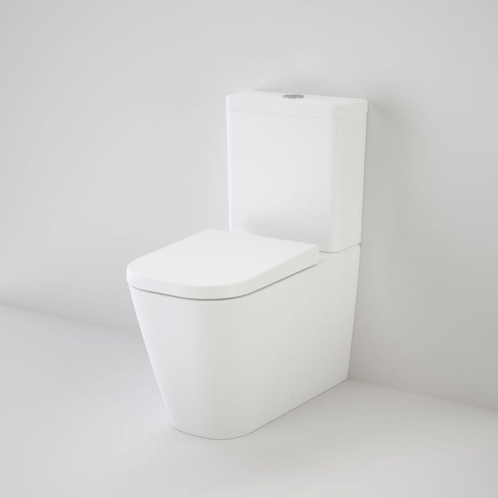 Caroma Luna Square Cleanflush® Wall Faced Toilet Suite Bottom Inlet