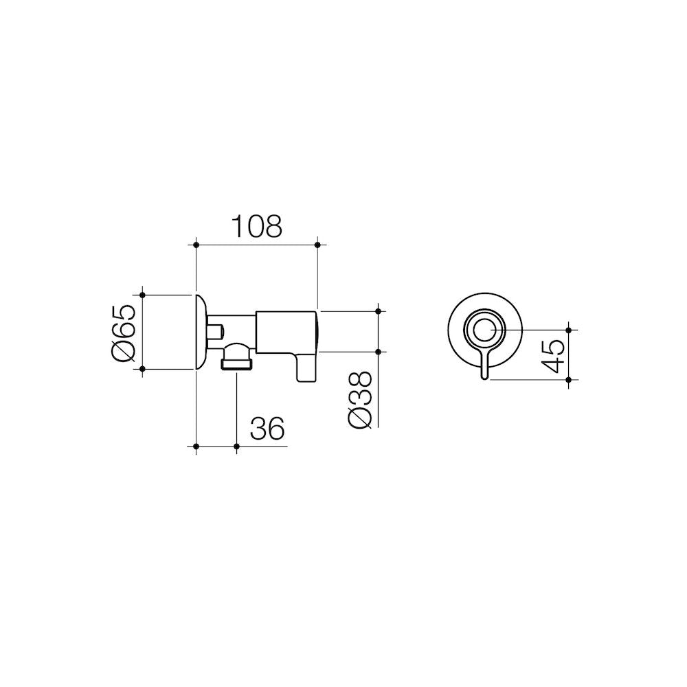 Caroma G Series+ Cistern Tap (Jumper Valve)