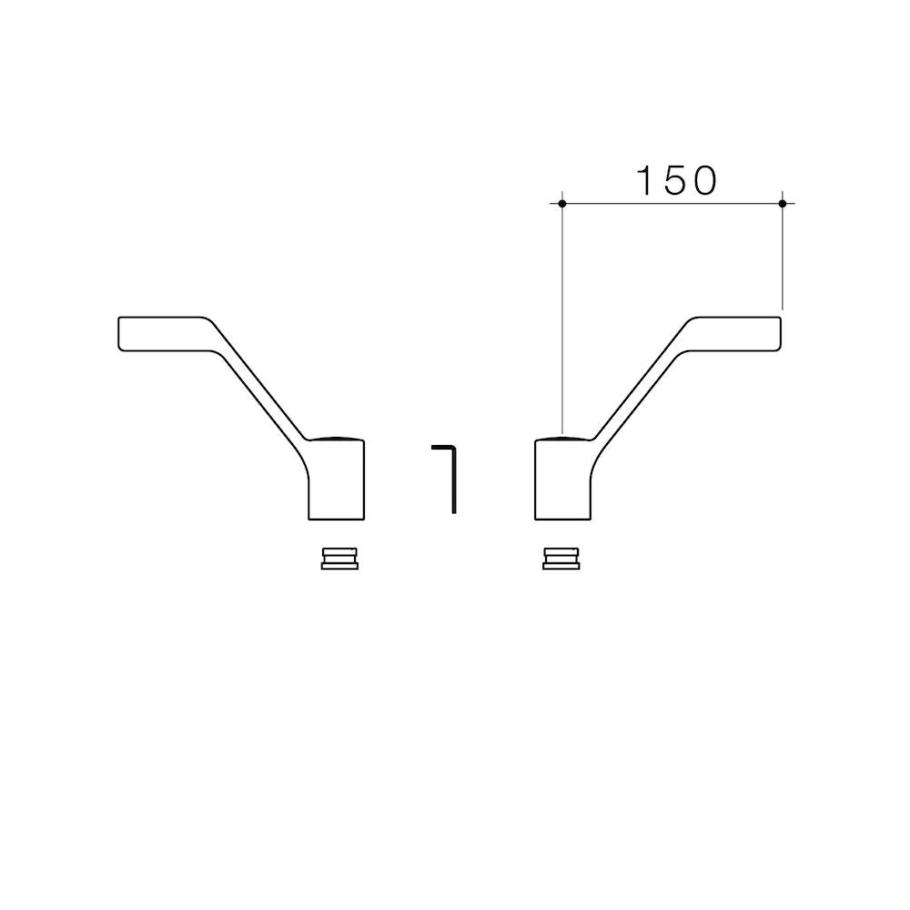 Caroma G Series+ Lever Sub-assembly Handles - 150mm