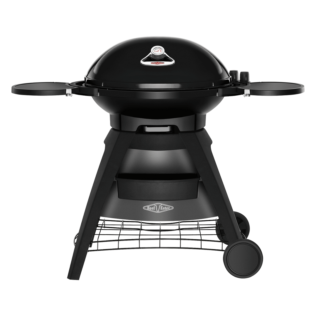 BEEFEATER BIG BUGG MOBILE BBQ WITH TROLLEY BLACK 2 BURNER