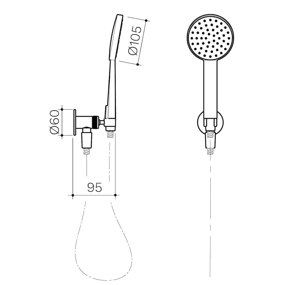 Clark Round Basic Hand Shower