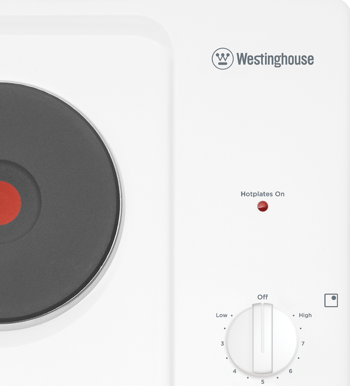 WESTINGHOUSE 60 CM ELECTRIC SOLID COOKTOP WHITE