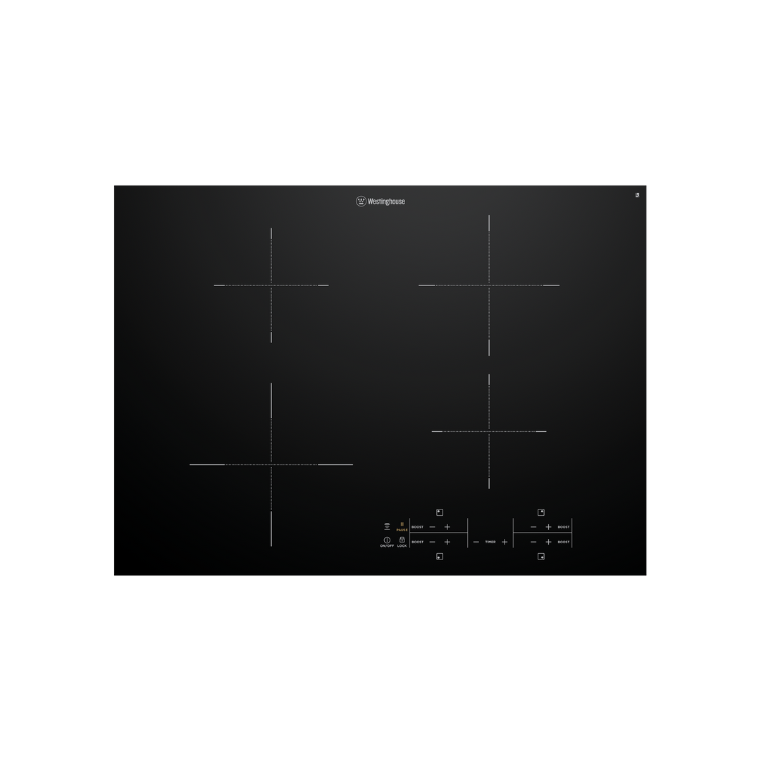 WESTINGHOUSE 70 CM INDUCTION COOKTOP BLACK 4 ZONE TOUCH