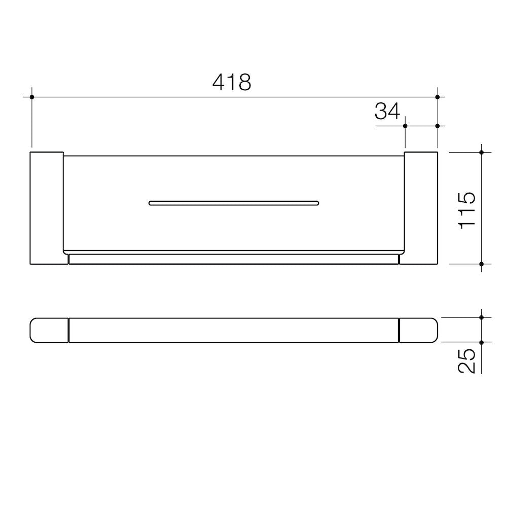 Caroma Luna Metal Shelf