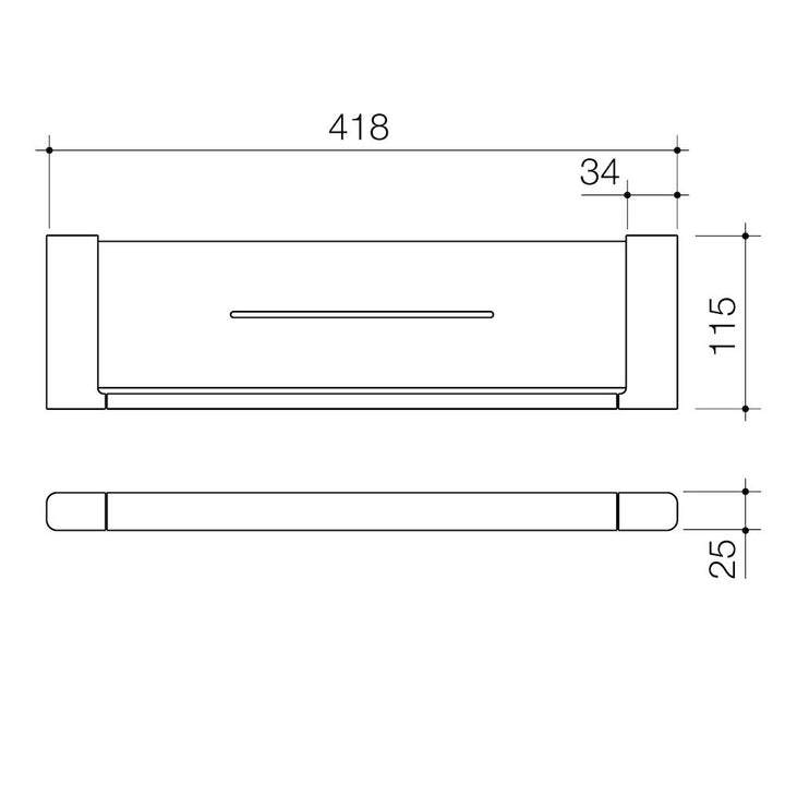 Caroma Luna Metal Shelf