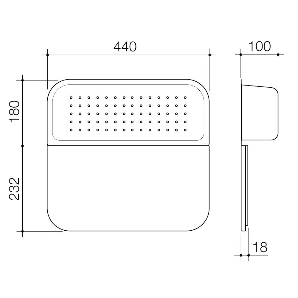 Caroma Luna BOARD &COLANDER SET