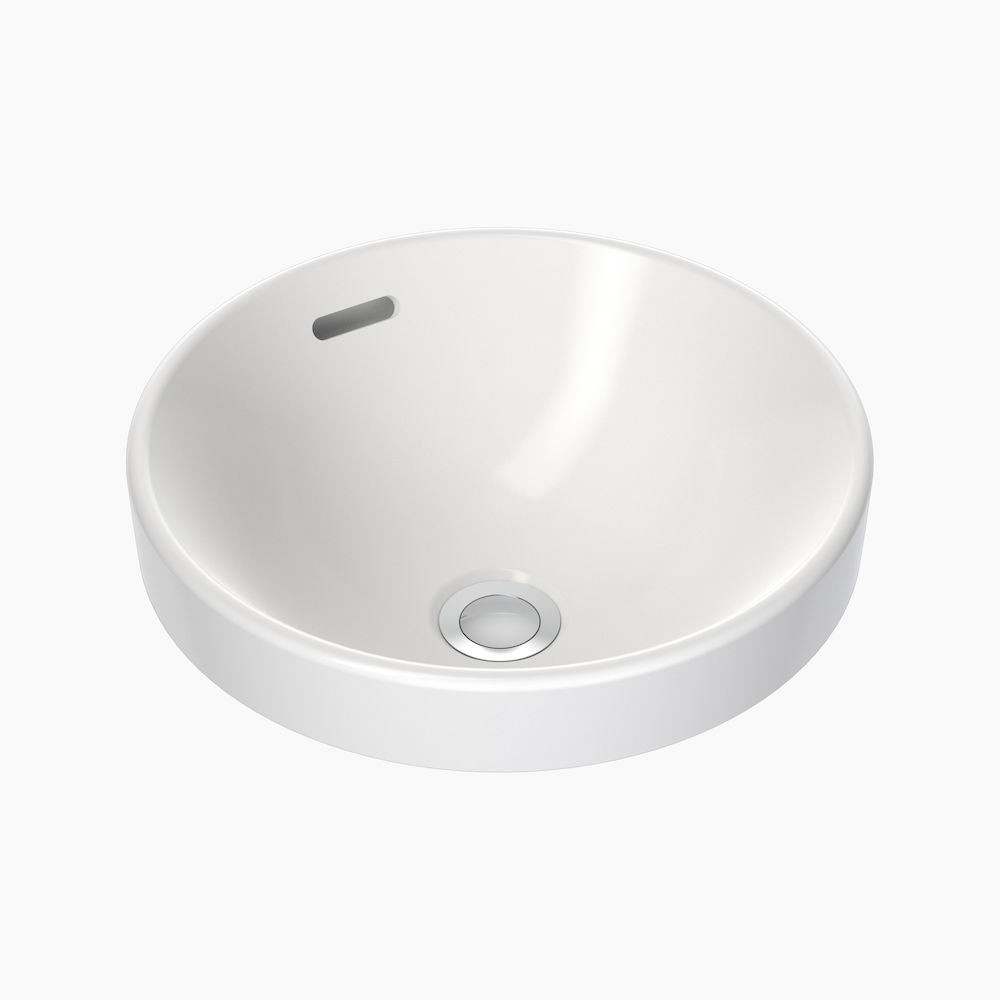 Clark Round Inset Basin 350mm (No Tap Hole)
