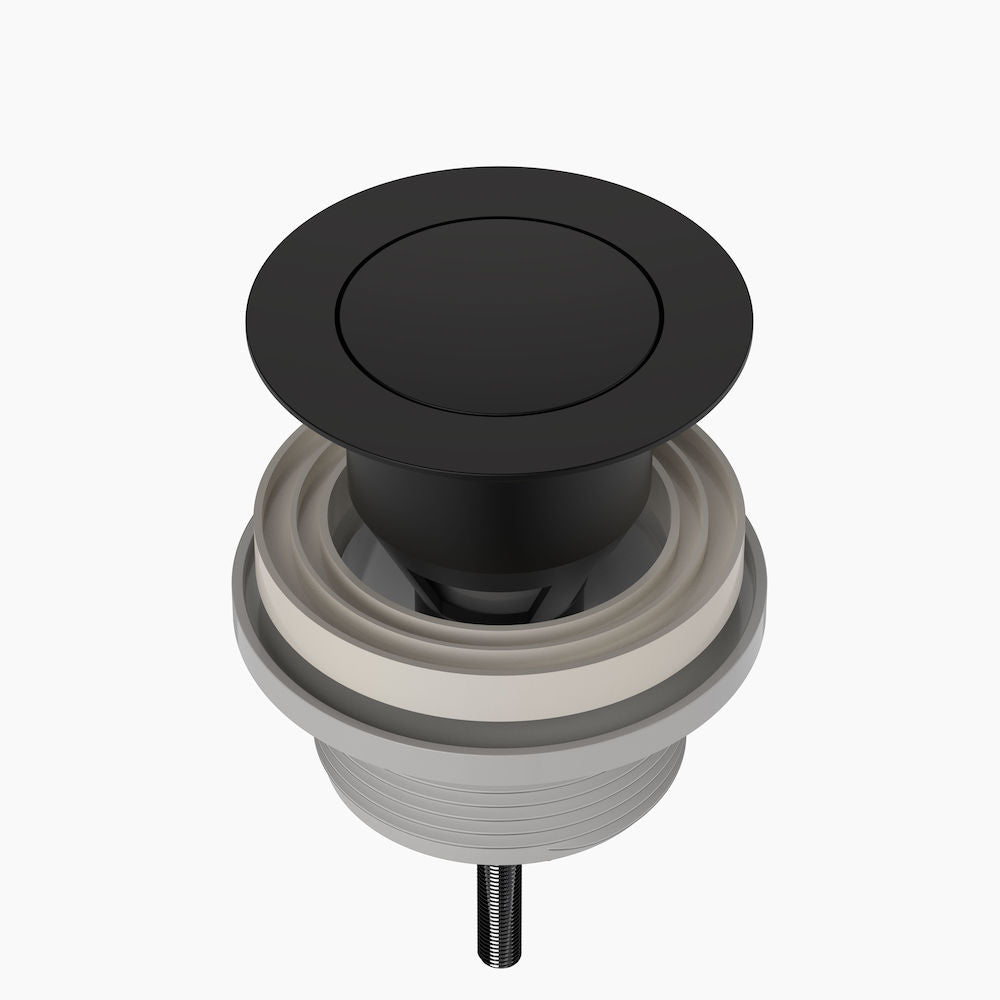 Clark Basin Pop Up Plug and Waste - Matte Black
