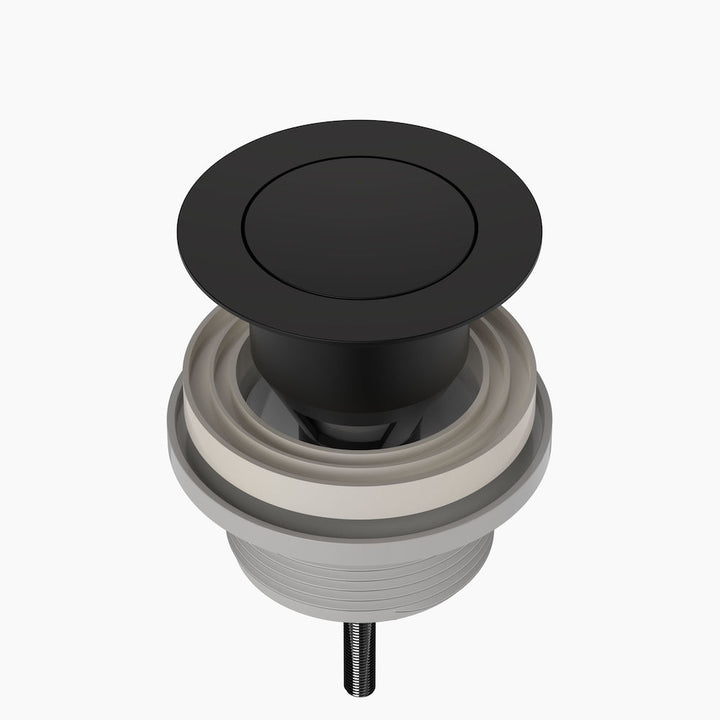 Clark Basin Pop Up Plug and Waste - Matte Black