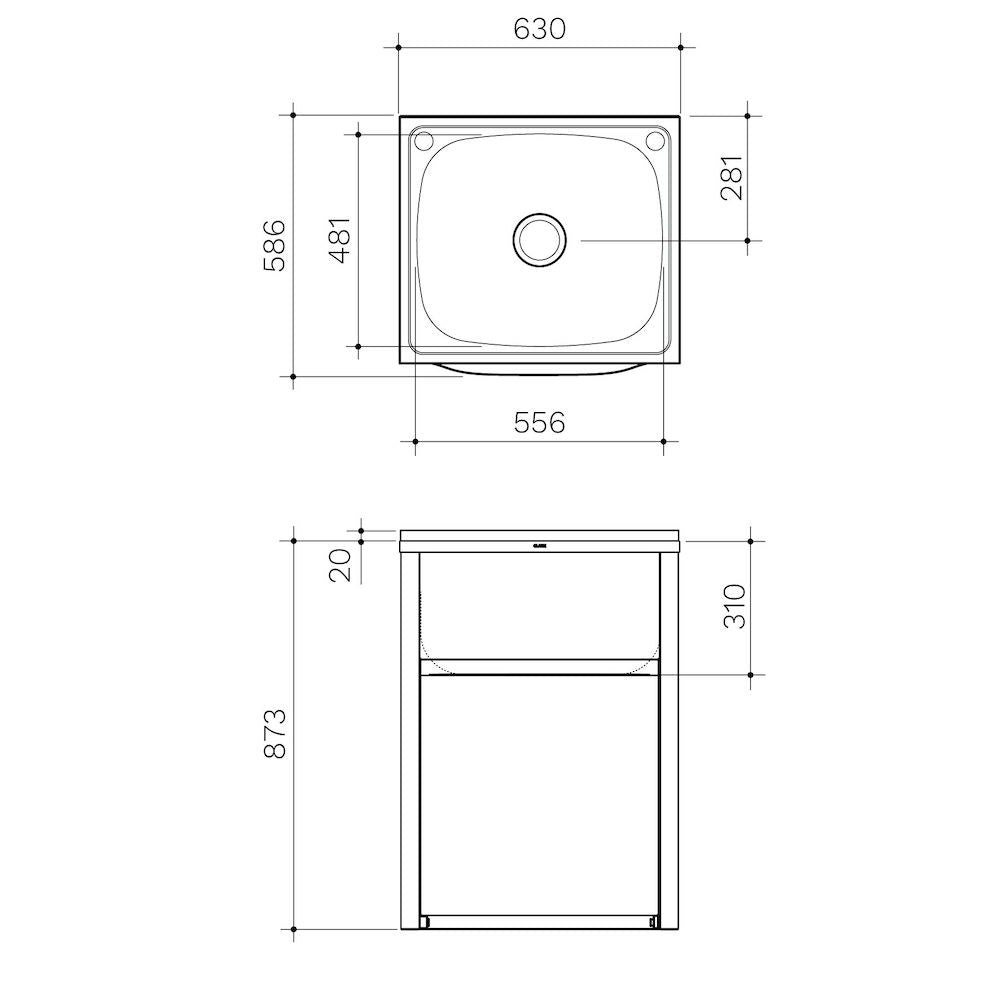 Clark Eureka 70 Litre Standard T&C, Single By-Pass (Includes one flexible by-pass kit)