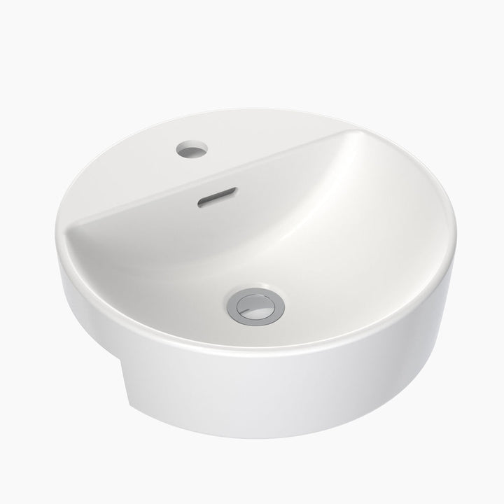 Clark Round Semi Recessed Basin 400mm (1 Tap Hole)