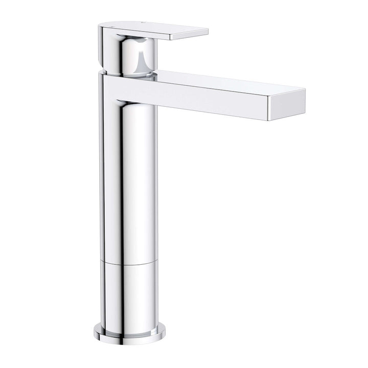 Clark Round Square Tower Basin Mixer - Chrome