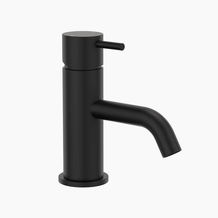 Clark Round Pin Basin Mixer Matte Black