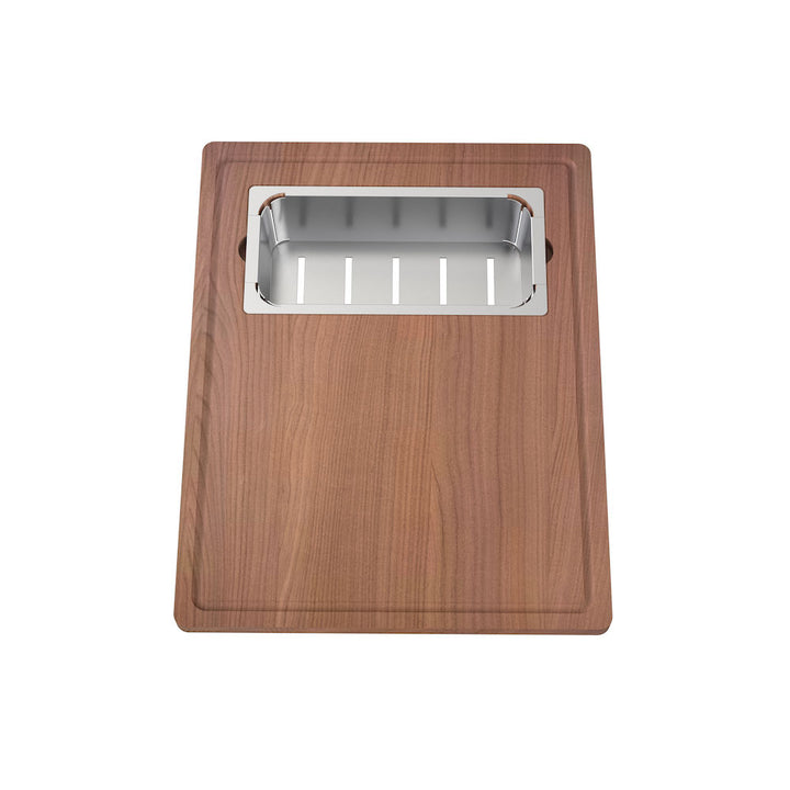 Clark Prism Chopping Board and Stainless Steel Colander Set