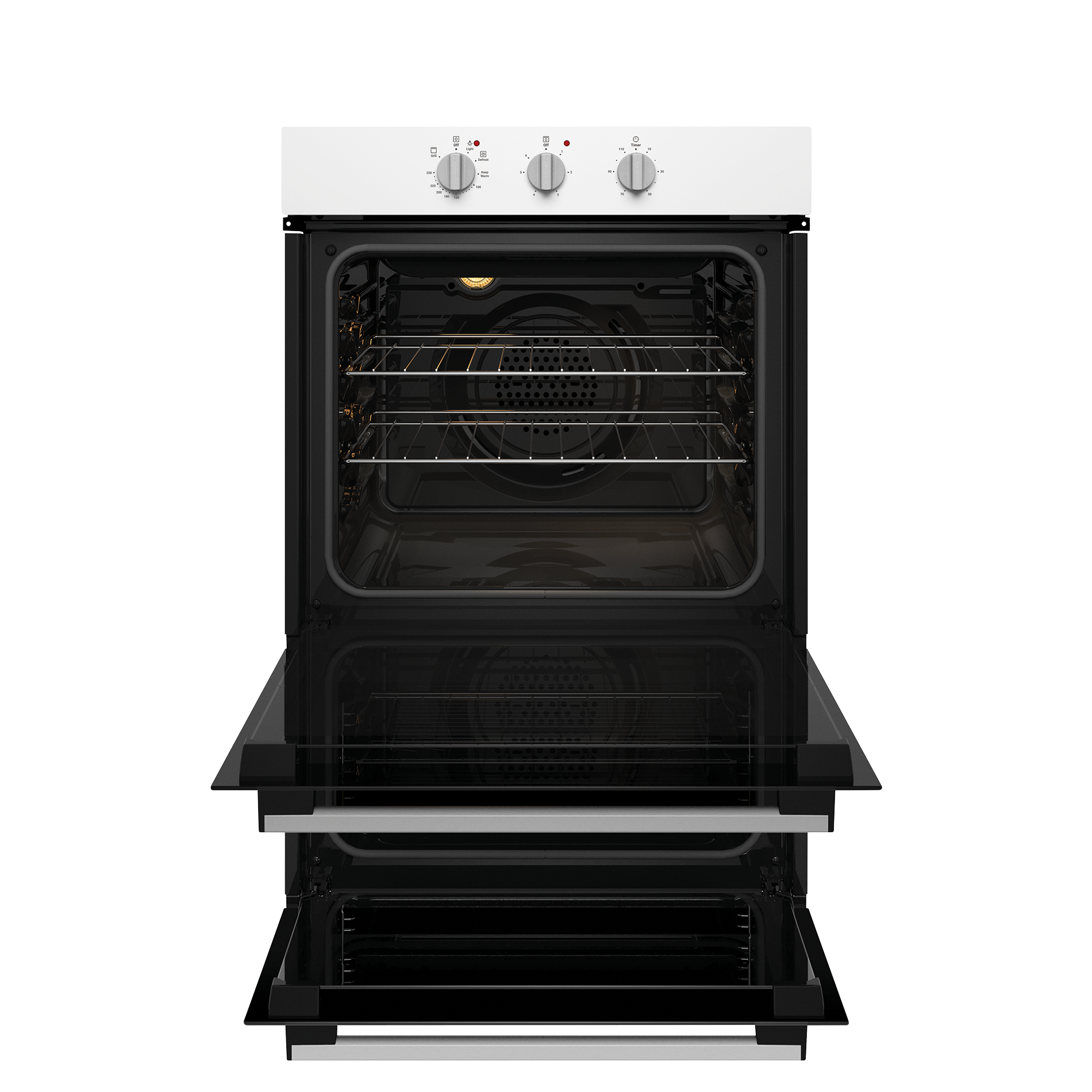 CHEF 60 CM BUILT IN ELECTRIC OVEN SEPARATE GRILL CVE662WB Getstuff