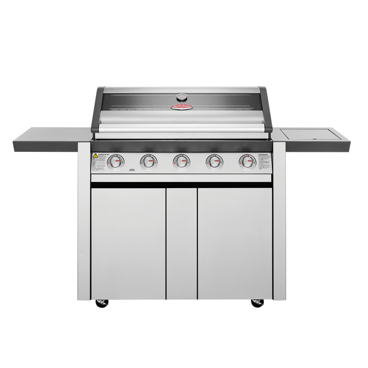 Beefeater Bbq & Trolley With Side Burner 1600 Series 5 Burner Stainless Steel