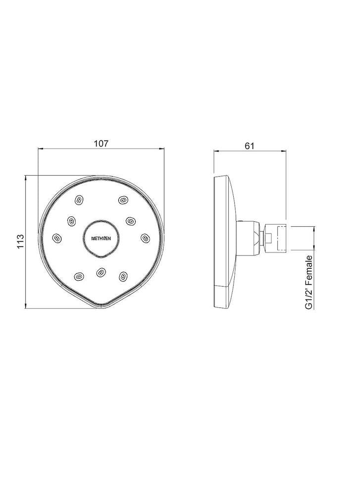 Methven Kiri MK2 Low Flow Shower Rose