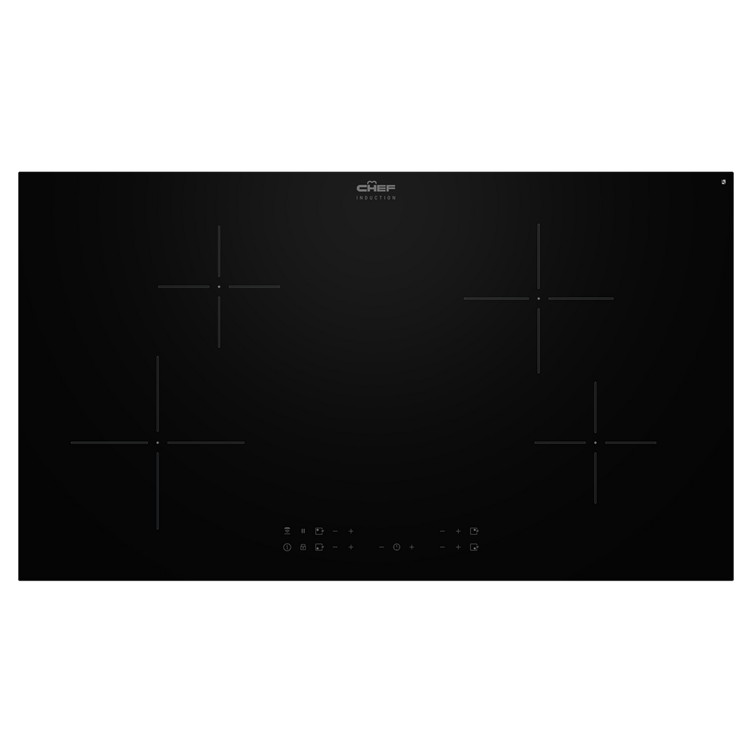 Chef CHI944BB 90 cm Induction Cooktop 4 Zone Touch Control