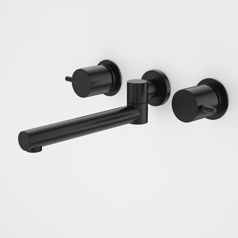 Caroma Luna Lever Laundry Set Black