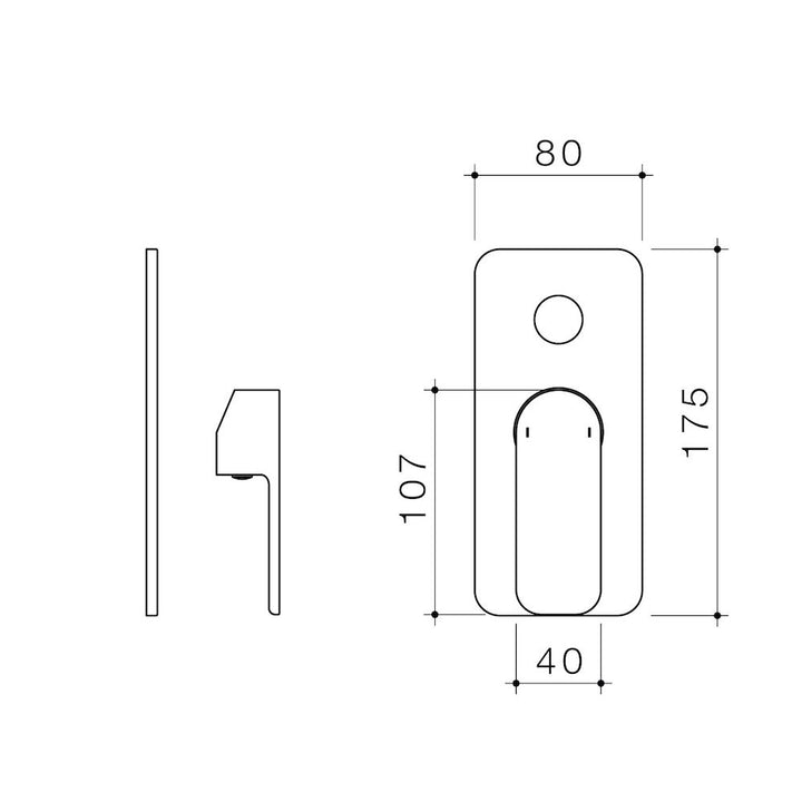 Caroma Luna Bath/Shower Mixer with Diverter Trim Kit