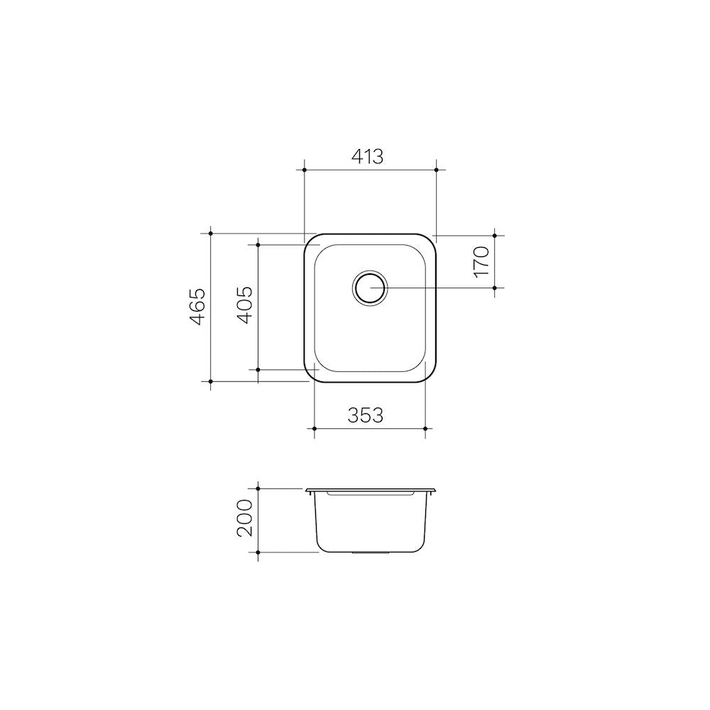Clark Polar Single Bowl Overmount