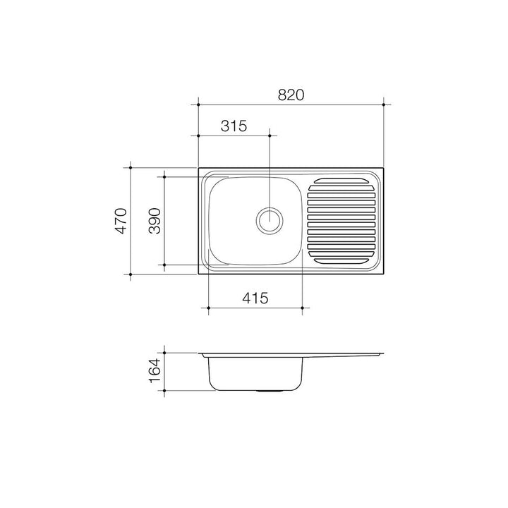 Stylus Radiant R110 Single End Bowl 1TH LHB