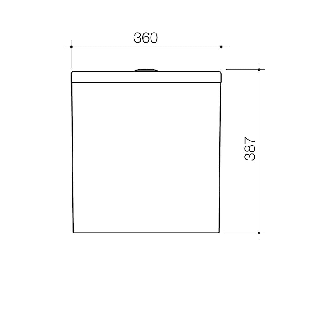 Caroma Urbane II Close Coupled Back Entry Cistern