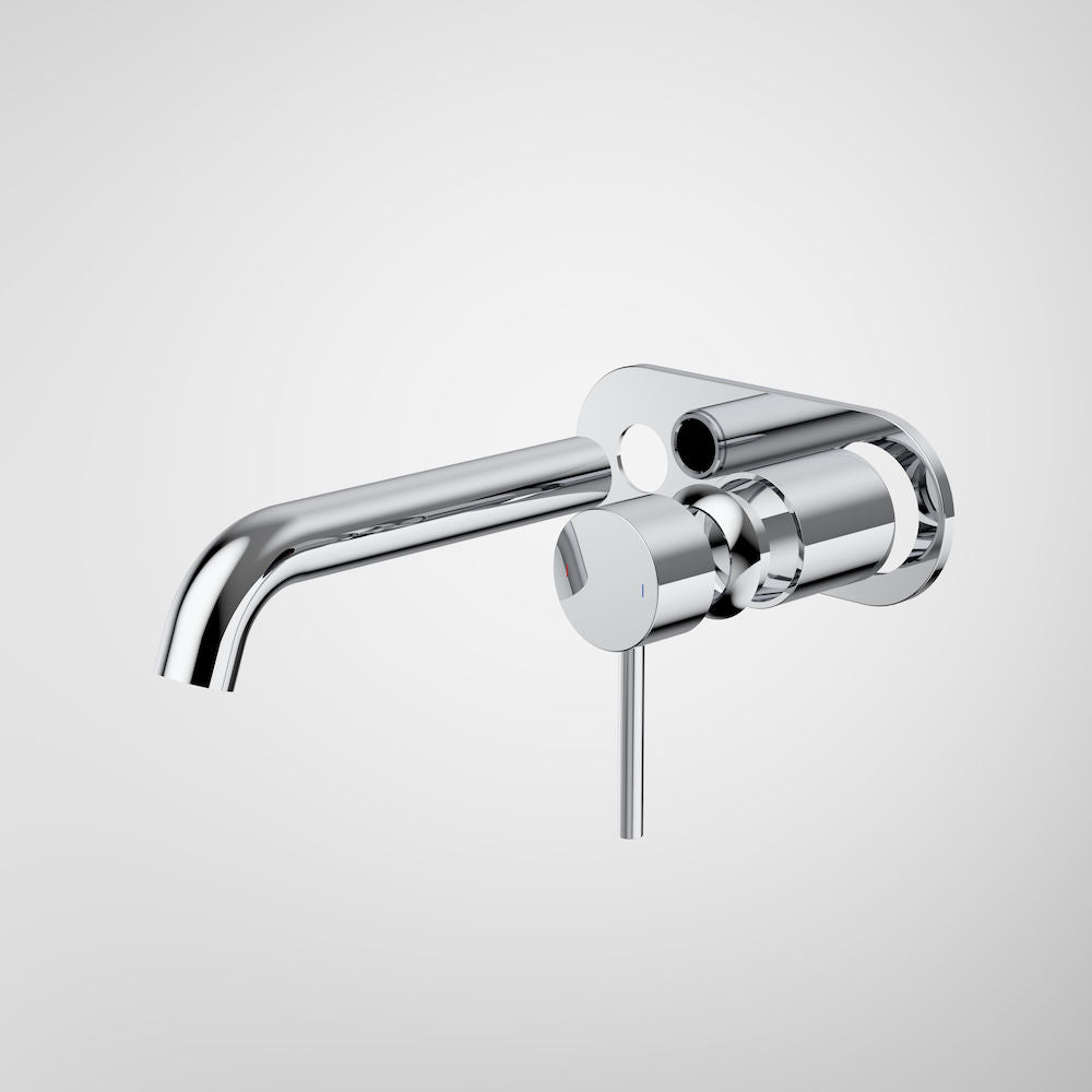 Caroma Liano II 175mm Wall Basin / Bath Trim Kit - Rounded Cover Plate - Chrome