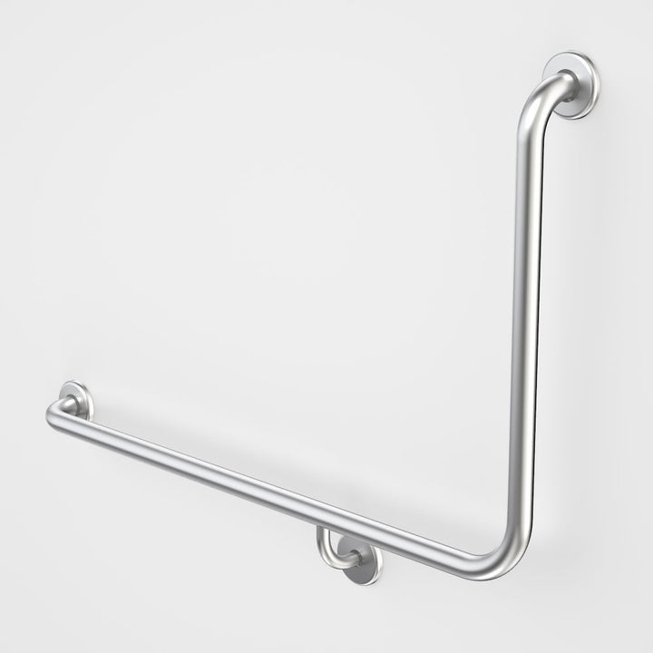 Caroma Care Support Grab Rail - 90 Degree Angled 960x600 LH - Stainless Steel