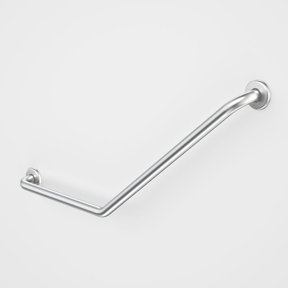 Caroma Care Support Grab Rail - 140 Degree Angled 450x700 LH - Stainless Steel