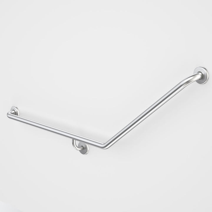 Caroma Care Support Grab Rail - 140 Degree Angled 870x700 LH - Stainless Steel