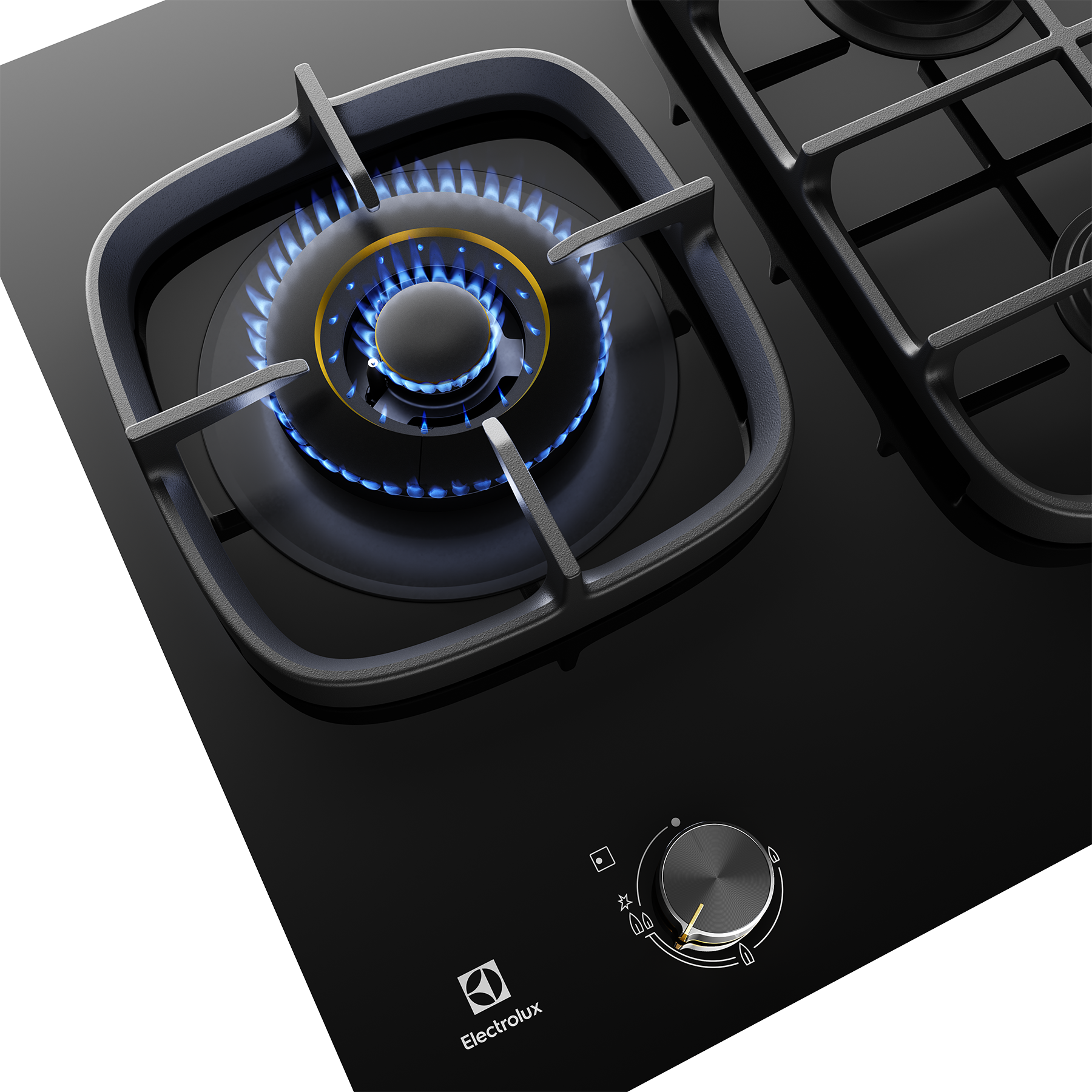 ELECTROLUX EHG955BE 90CM BLACK GAS HOB EHG955BE Getstuff