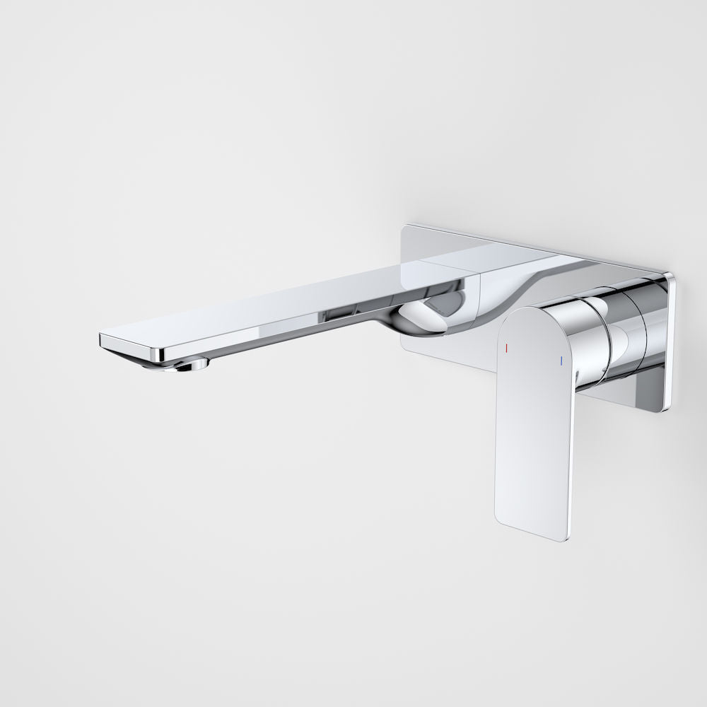 Caroma Urbane II 180mm Wall Basin / Bath Mixer Rectangular Cover Plate Chrome Lead Free