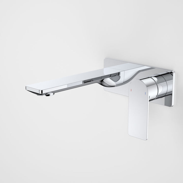 Caroma Urbane II 180mm Wall Basin / Bath Mixer Rectangular Cover Plate Chrome Lead Free