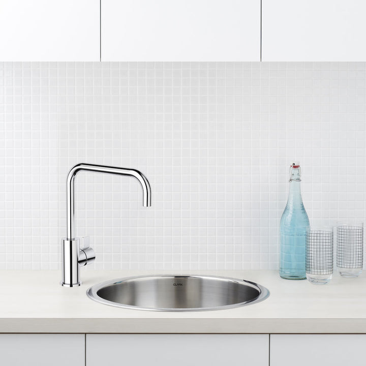 Clark Round Blade Sink Mixer - Chrome