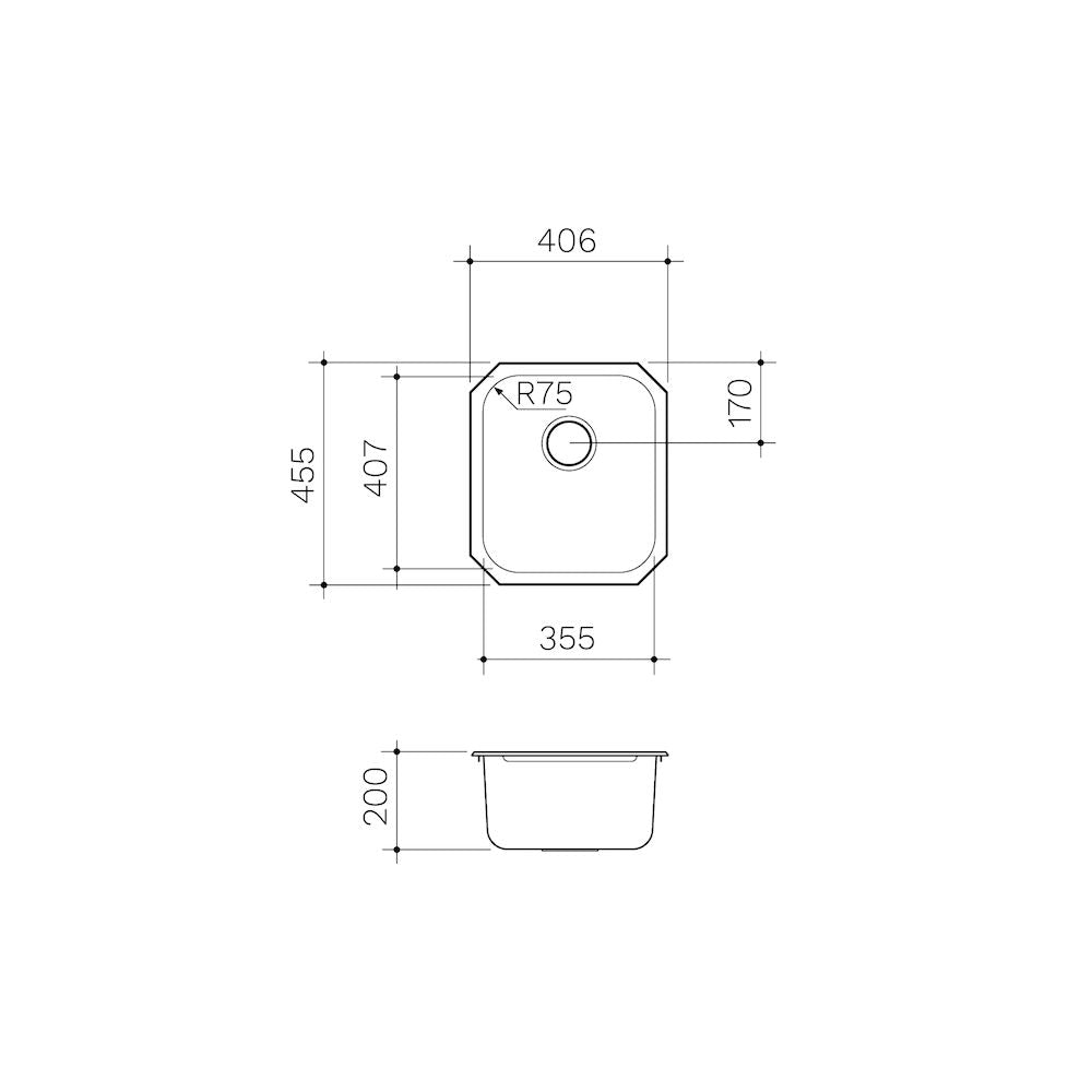 Clark Polar Single Bowl Undermount