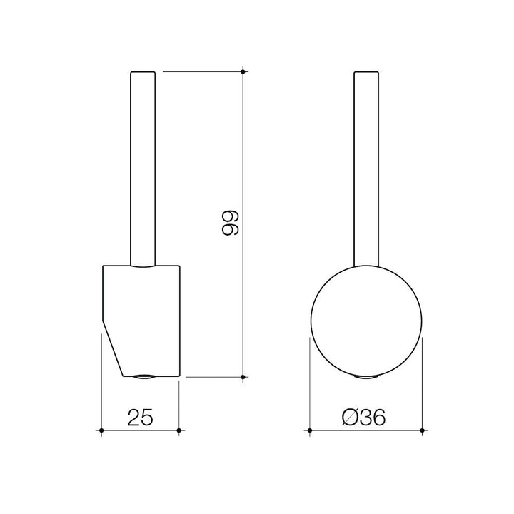 Caroma Liano II Sink Mixer Handle - Brushed Brass