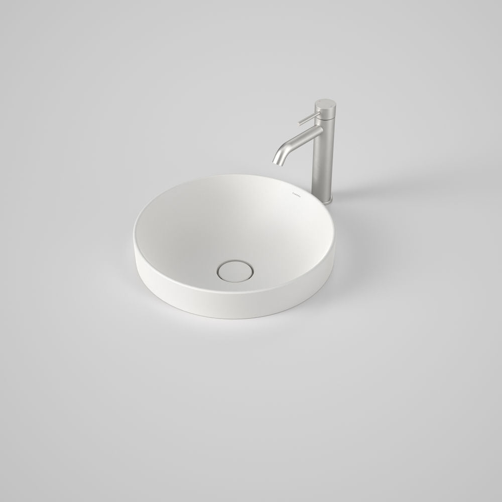 Caroma Liano II 400mm Round Inset Basin – Matte White