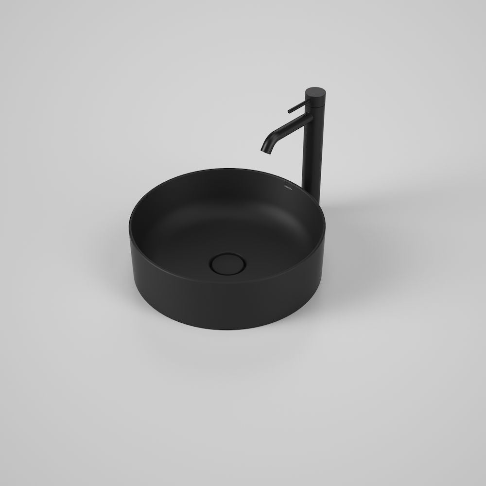 Caroma Liano II 400mm Round Above Counter Basin – Matte Black