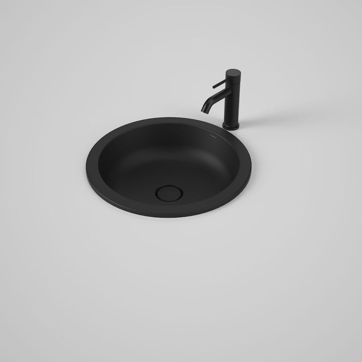 Caroma Liano II 440mm Round Under/Over Counter Basin – Matte Black