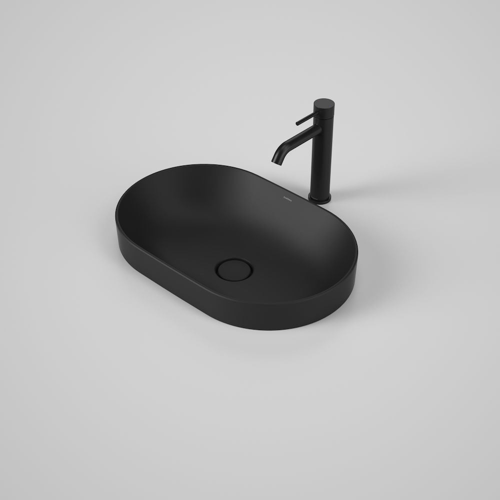 Caroma Liano II 530mm Pill Inset Basin – Matte Black