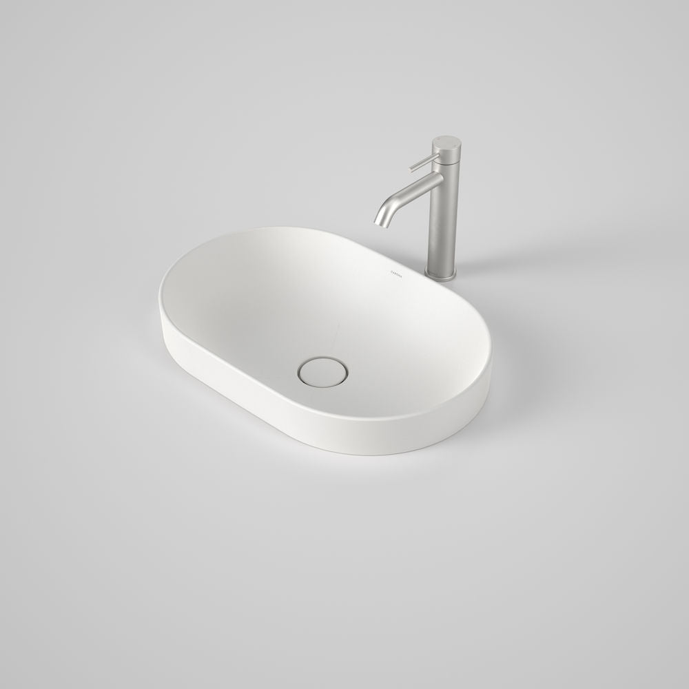 Caroma Liano II 530mm Pill Inset Basin – Matte White