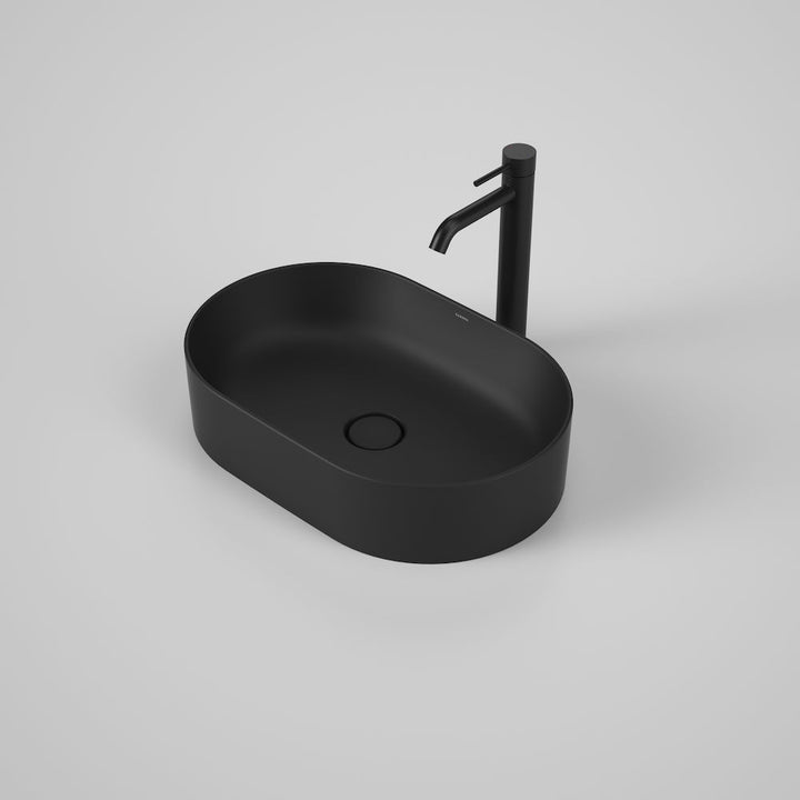 Caroma Liano II 530mm Pill Above Counter Basin – Matte Black