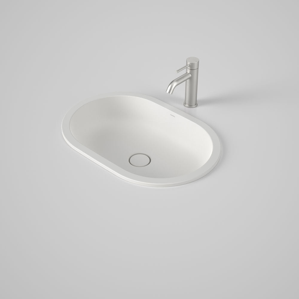 Caroma Liano II 580mm Pill Under/Over Counter Basin – Matte White