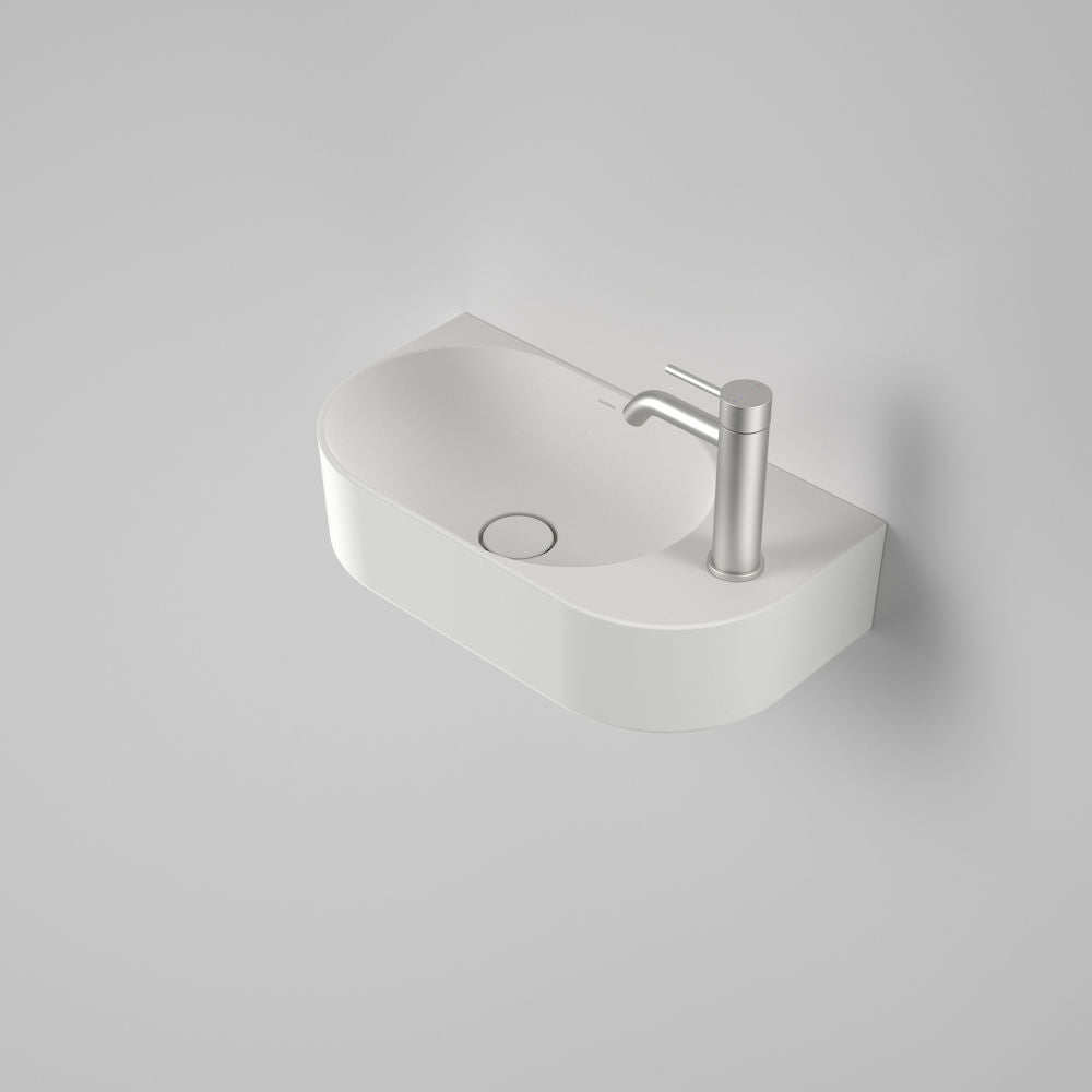 Caroma Liano II Hand Wall Basin (1 Tap Hole) – Matte White