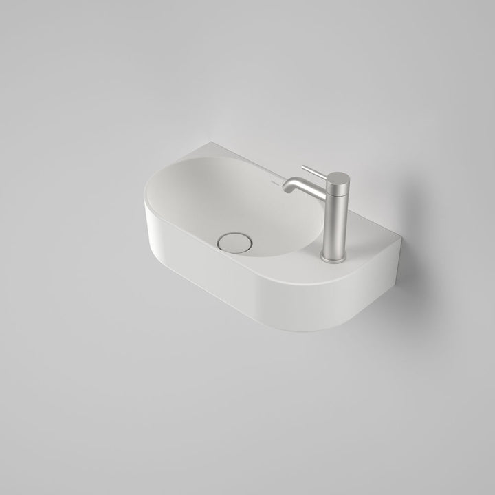 Caroma Liano II Hand Wall Basin (1 Tap Hole) – Matte White